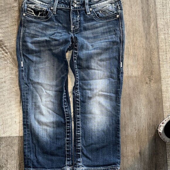 VIGOSS CHELSEA Capri JEANS- size 5/6 - Picture 4 of 10